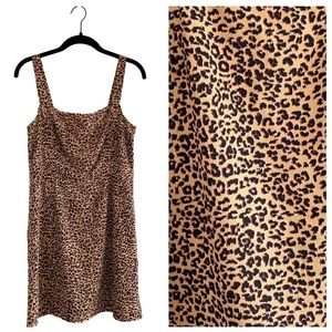 Nordstrom Leopard Print Mini Dress